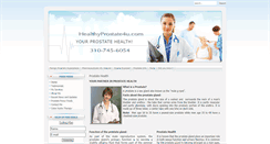 Desktop Screenshot of healthyprostate4u.com